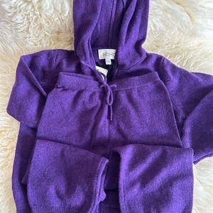 Purple cashmere 12mo set